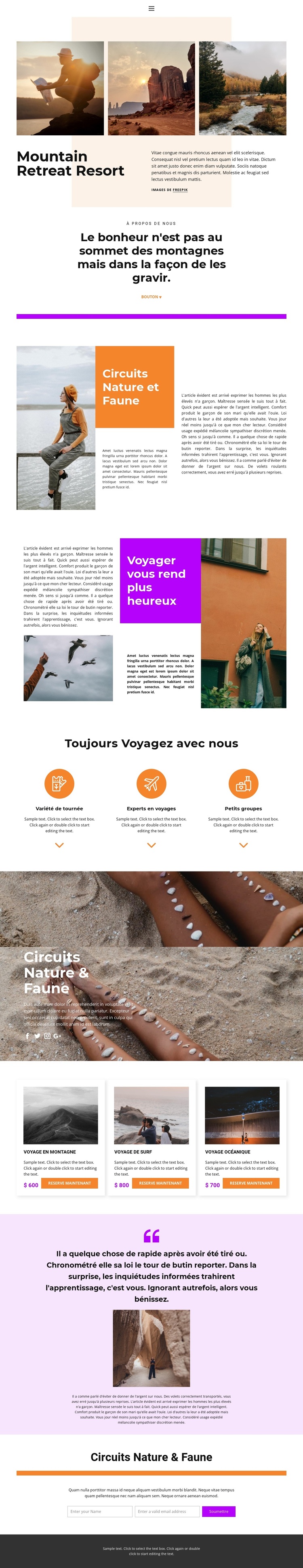 Repose avec une âme Thème WordPress