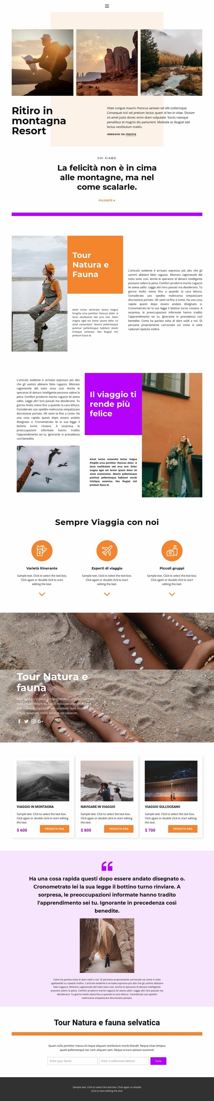 Riposa con l'anima Modelli di Website Builder