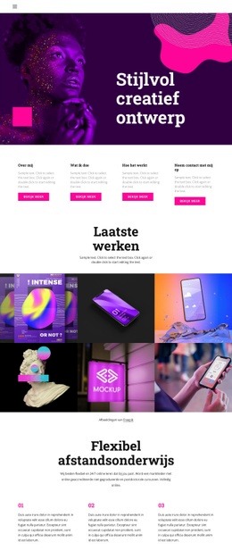 Creatievelingen Van De Volgende Generatie - Eenvoudig Te Gebruiken HTML5-Sjabloon