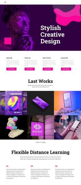 Next Generation Creatives - Single Page Website Template