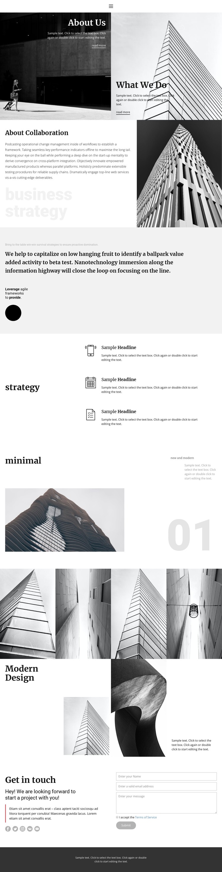 Modern building company CSS Template