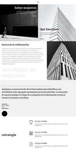 Empresa De Construcción Moderna: Plantilla De Sitio Web Sencilla