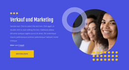 Webseite Für Werbung, Verkauf Und Vertrieb