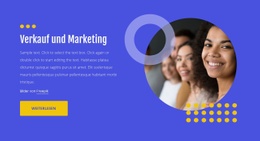 Werbung, Verkauf Und Vertrieb - Zielseite