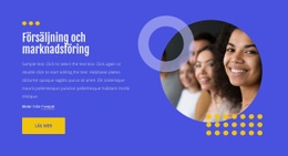 Marknadsföring, Försäljning Och Distribution - Vacker Färgsamlingsmall