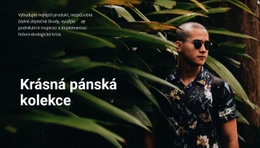 Krásná Pánská Kolekce – Osobní Šablony Webových Stránek