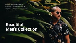 Beautiful Men'S Collection CSS Layout Template