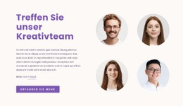 Unser Kreativteam Einfache HTML-CSS-Vorlage