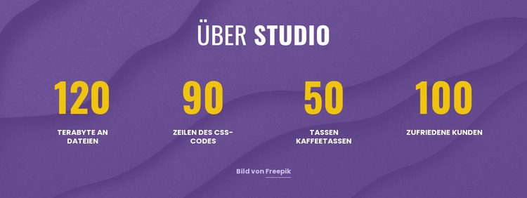 Über digitales Studio Eine Seitenvorlage