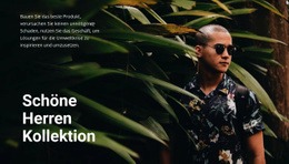 Schöne Herrensammlung - Schönes Website-Design