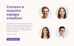 Página De Destino Multipropósito Para Nuestro Equipo Creativo