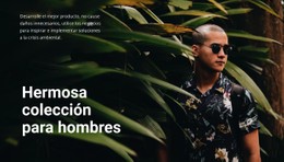 Colección De Hombres Hermosos Plantilla De Diseño CSS