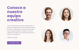 Nuestro Equipo Creativo - Descarga De Plantilla De Sitio Web