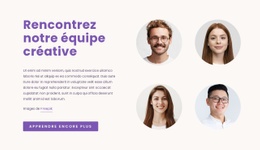 Une Conception De Site Web Exclusive Pour Notre Équipe Créative