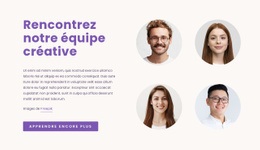 Notre Équipe Créative - Build HTML Website