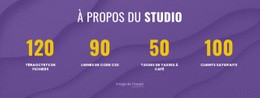 Modèle HTML5 À Propos Du Studio Numérique Pour N'Importe Quel Appareil