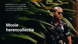 Prachtige Herencollectie - Prachtig Websiteontwerp
