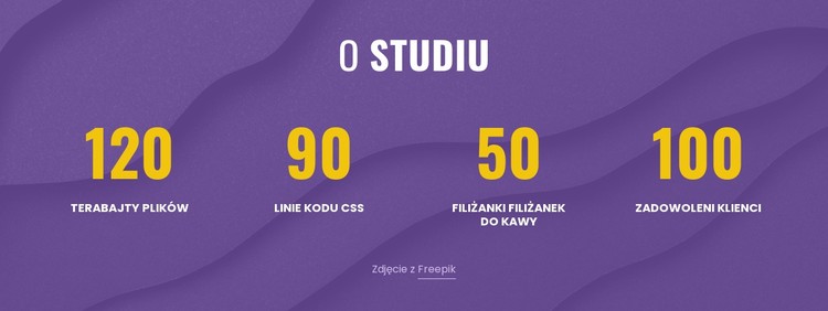 O studiu cyfrowym Szablon CSS