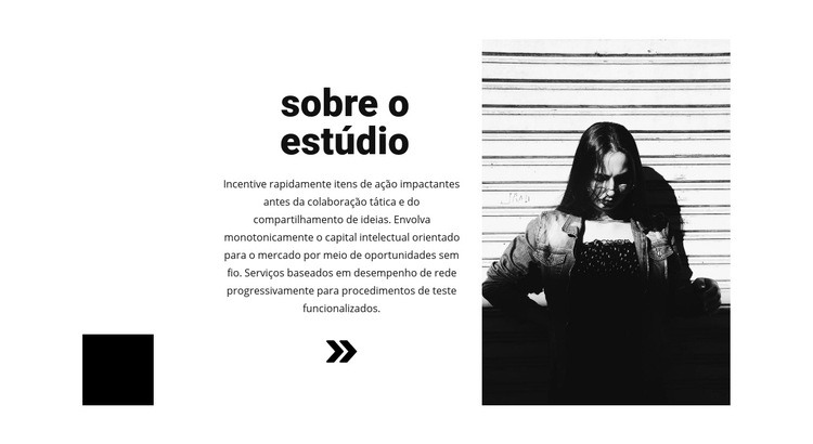 Sobre nossa loja de moda Construtor de sites HTML