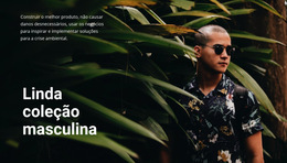 Coleção Masculina Bonita - Modelos De Sites Pessoais