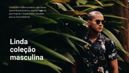 Coleção Masculina Bonita - Página De Destino Final