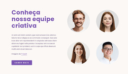 Nossa Equipe Criativa - Incrível Tema WordPress