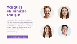 Yaratıcı Ekibimiz Basit HTML CSS Şablonu