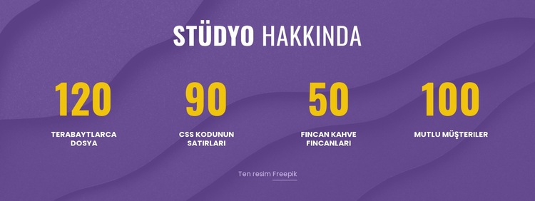 Dijital stüdyo hakkında Html Web Sitesi Oluşturucu