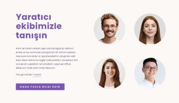 Yaratıcı Ekibimiz Için Özel Tek Sayfalık Şablon