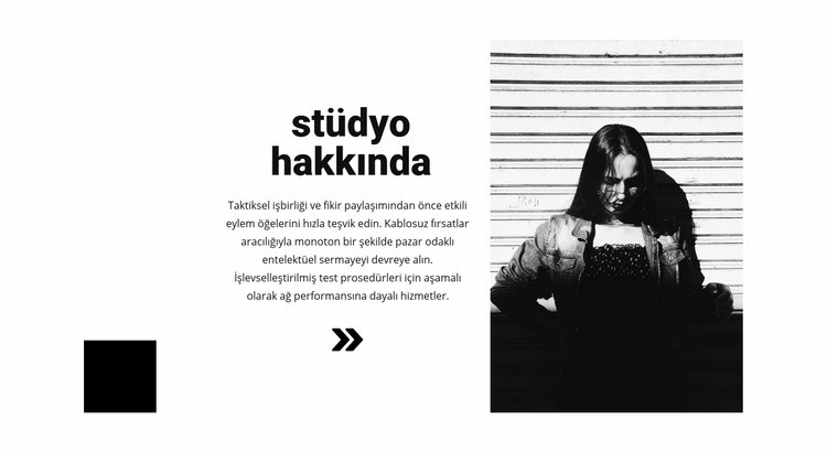 Moda mağazamız hakkında Web Sitesi Şablonu