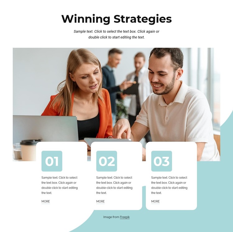 Winning business strategies CSS Template