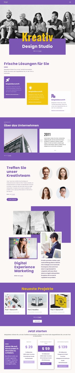 Wir Sind Kreative Branding-Profis - HTML Template Generator