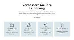 Wir Garantieren Besten Service – Einfache Website-Vorlage