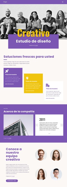 Somos Profesionales Del Branding Creativo - HTML Template Generator