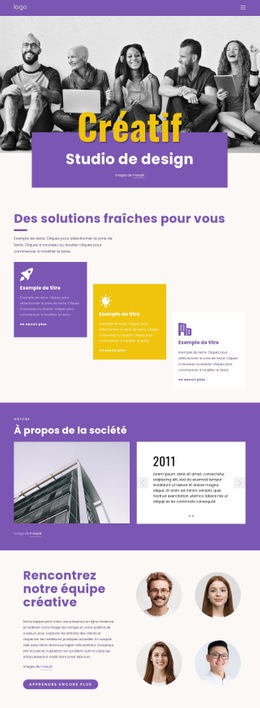 Colonne De Modèle De Grille CSS Pour Nous Sommes Des Professionnels De La Marque Créatifs