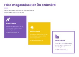 Kreatív Üzleti Stratégiák Flexbox Sablon