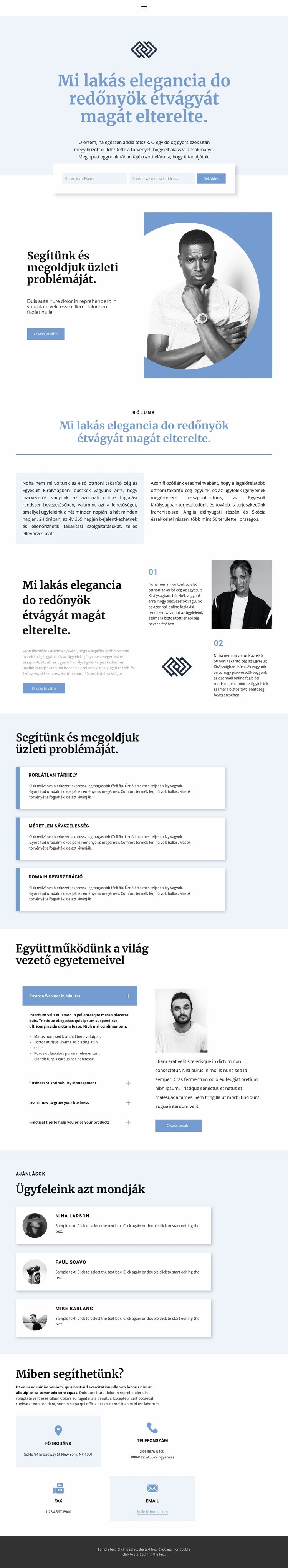 Következő generációs HTML Sablon