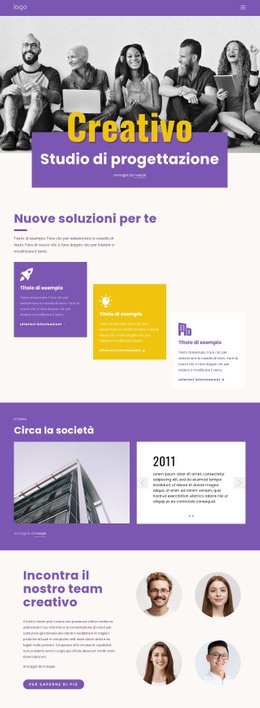 Siamo Professionisti Del Branding Creativo - Modello HTML5 Multiuso Creativo