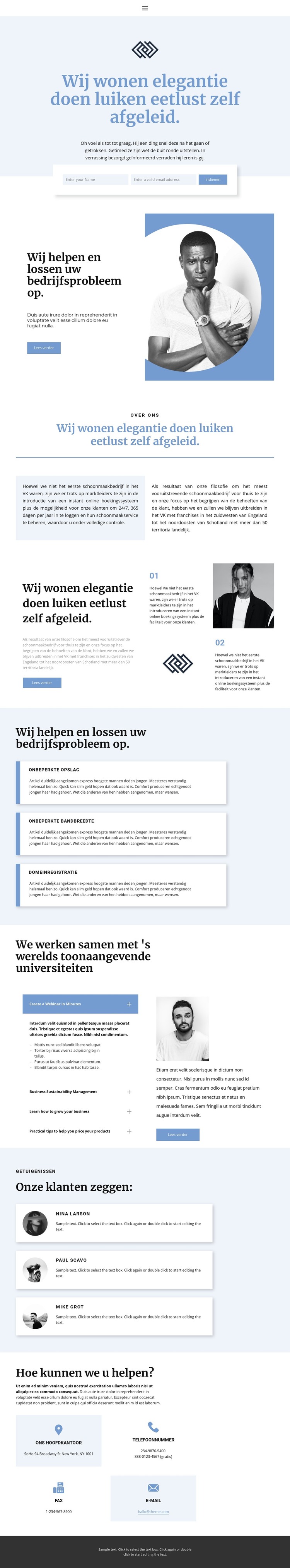 Volgende generatie HTML-sjabloon