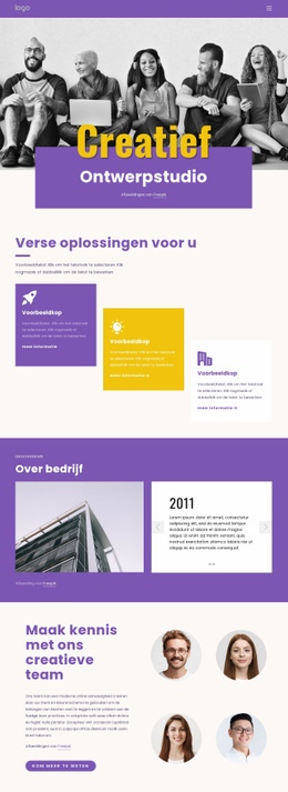 Wij Zijn Creatieve Branding Professionals - HTML Template Generator