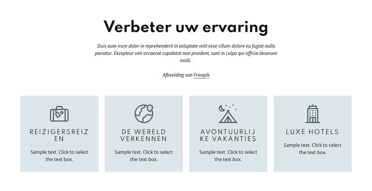 Wij garanderen de beste service! Website Builder-sjablonen