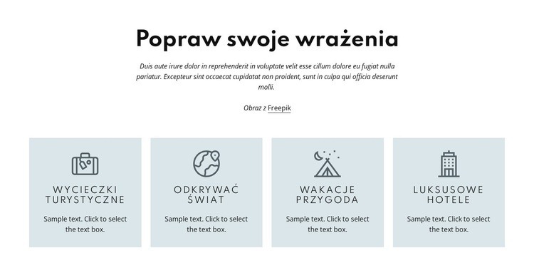 Gwarantujemy najlepszą obsługę Szablony do tworzenia witryn internetowych