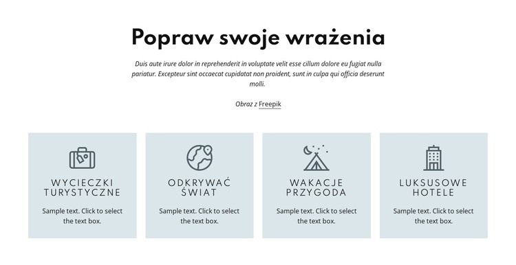 Gwarantujemy najlepszą obsługę Szablon HTML