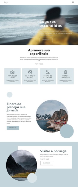 Nós Encontramos Os Lugares Escondidos - Tema WordPress Exclusivo