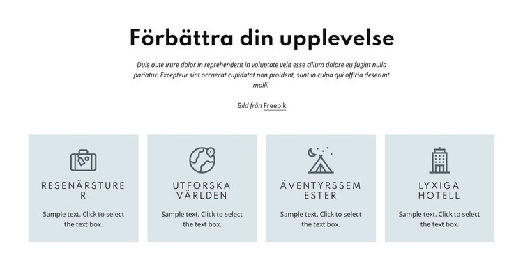 Vi garanterar bästa service Webbplats mall