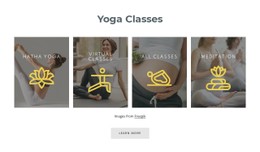Our Yoga Classes Basic Html Template With CSS