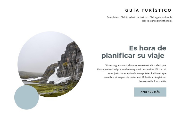 Planifica tu viaje a Noruega Maqueta de sitio web