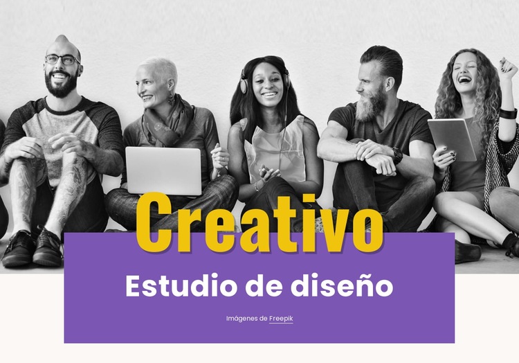 Soluciones de diseño artístico Maqueta de sitio web