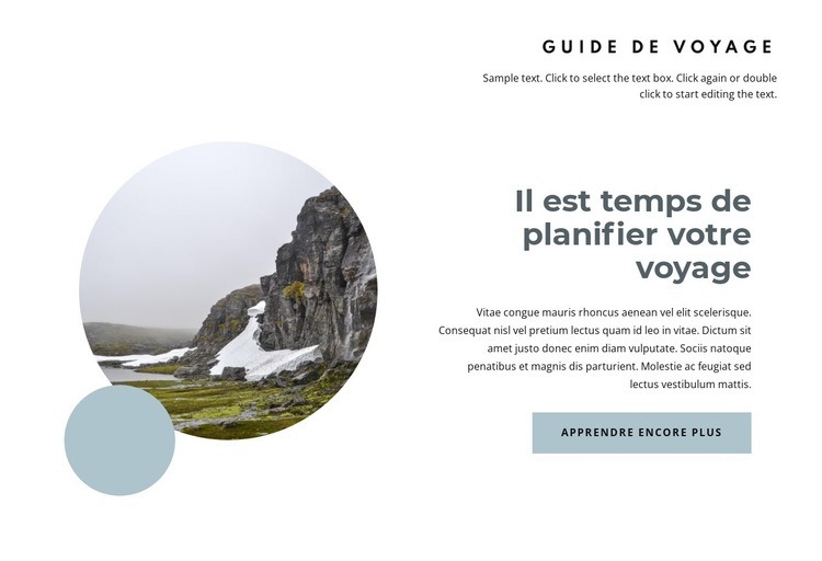 Préparez votre voyage en Norvège Maquette de site Web