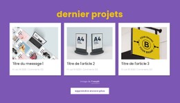 Derniers Projets De Conception